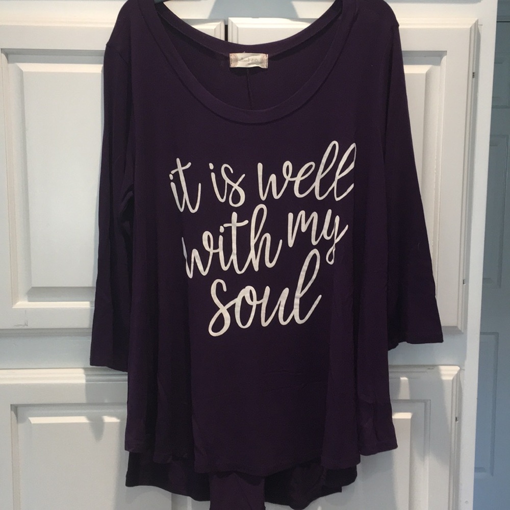 Deep purple long sleeve t shirt Altered State